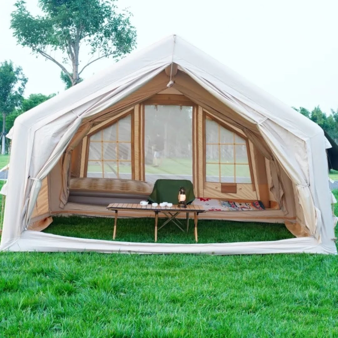 Luxury Outdoor Glamping Tent Villa – Free Premium Furniture & Stove Package(upto 12 person)
