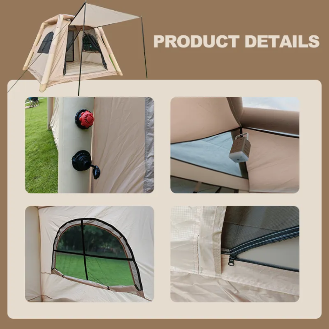 Luxury Inflatable Camping Tent  For 2-4Persons