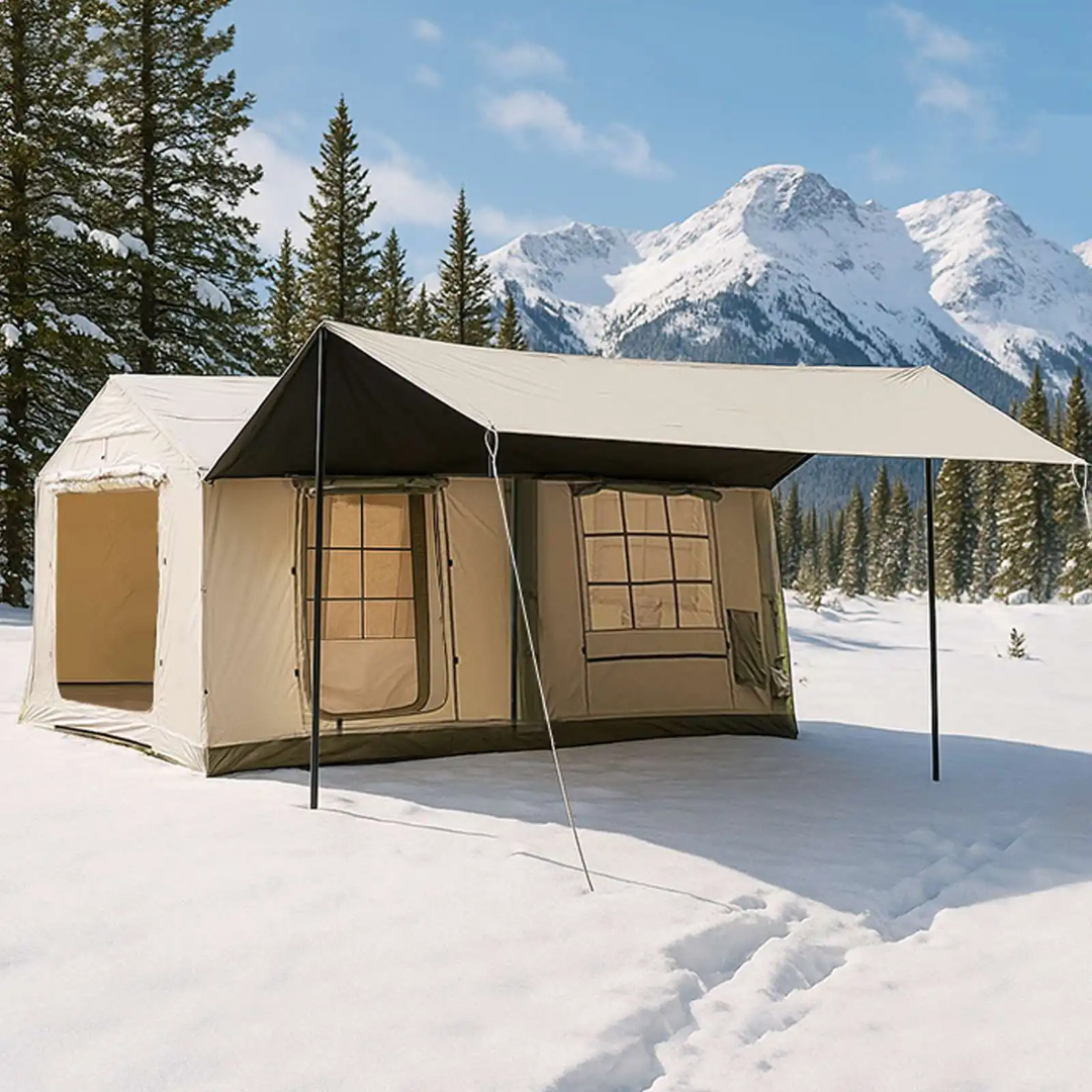 Luxury Inflatable Tent - Large Family Camping Shelter with Living Room (For 6-8 persons)