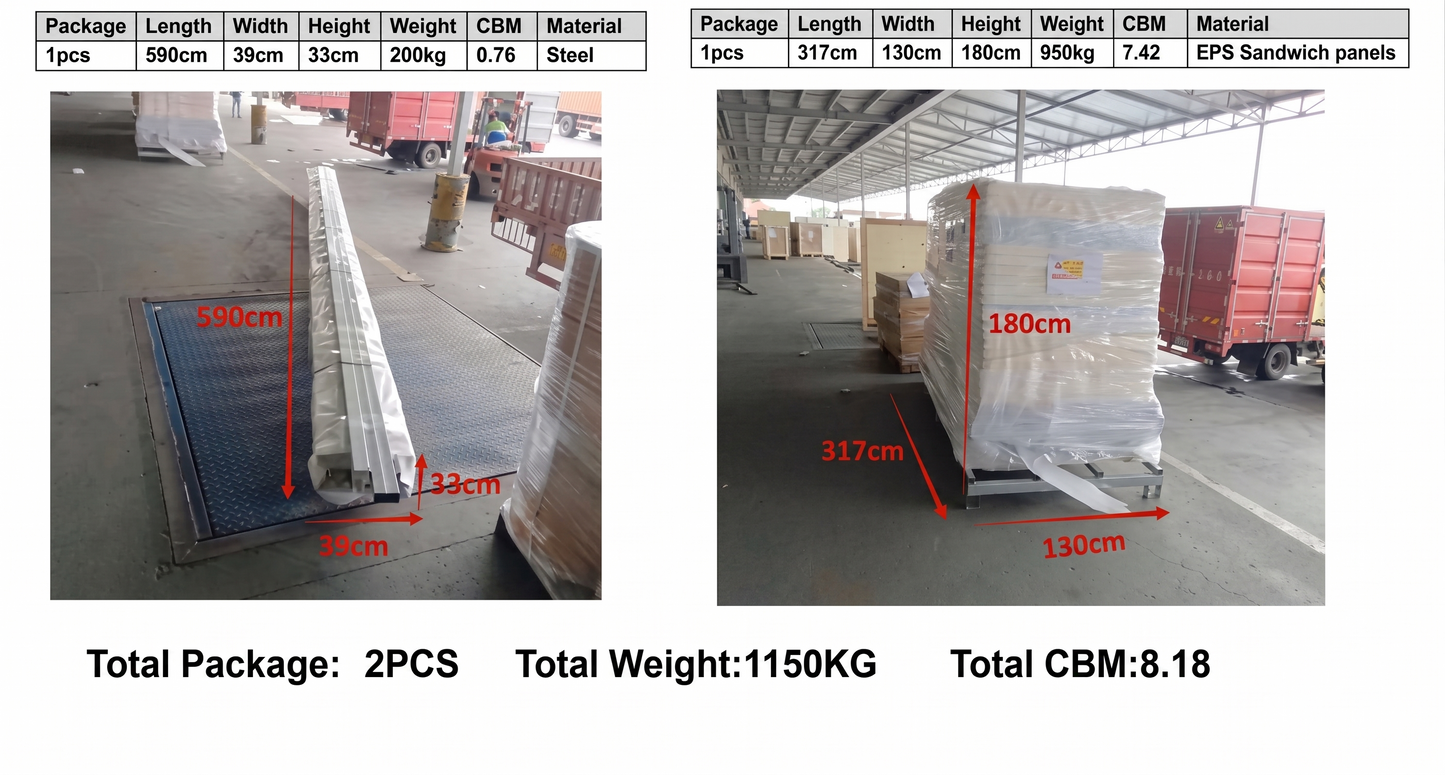 20ft x 10ft Portable Prefabricated Container House | Modern Alloy Steel Modular Cabin with Door & Windows
