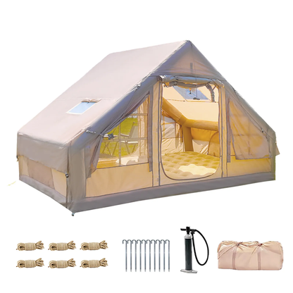 Luxury Inflatable Camping Tent - For 3-4 Persons