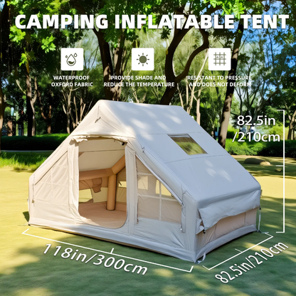 Luxury Inflatable Camping Tent - For 3-4 Persons