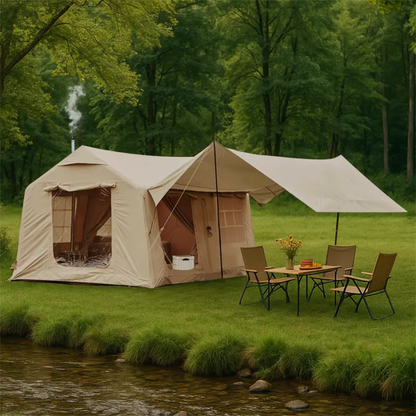Luxury Inflatable Tent - Large Family Camping Shelter with Living Room (For 6-8 persons)