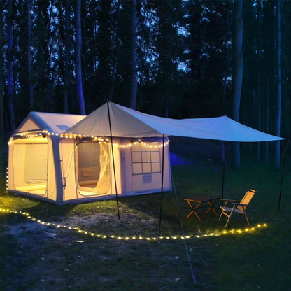 Luxury Inflatable Tent - Large Family Camping Shelter with Living Room (For 6-8 persons)