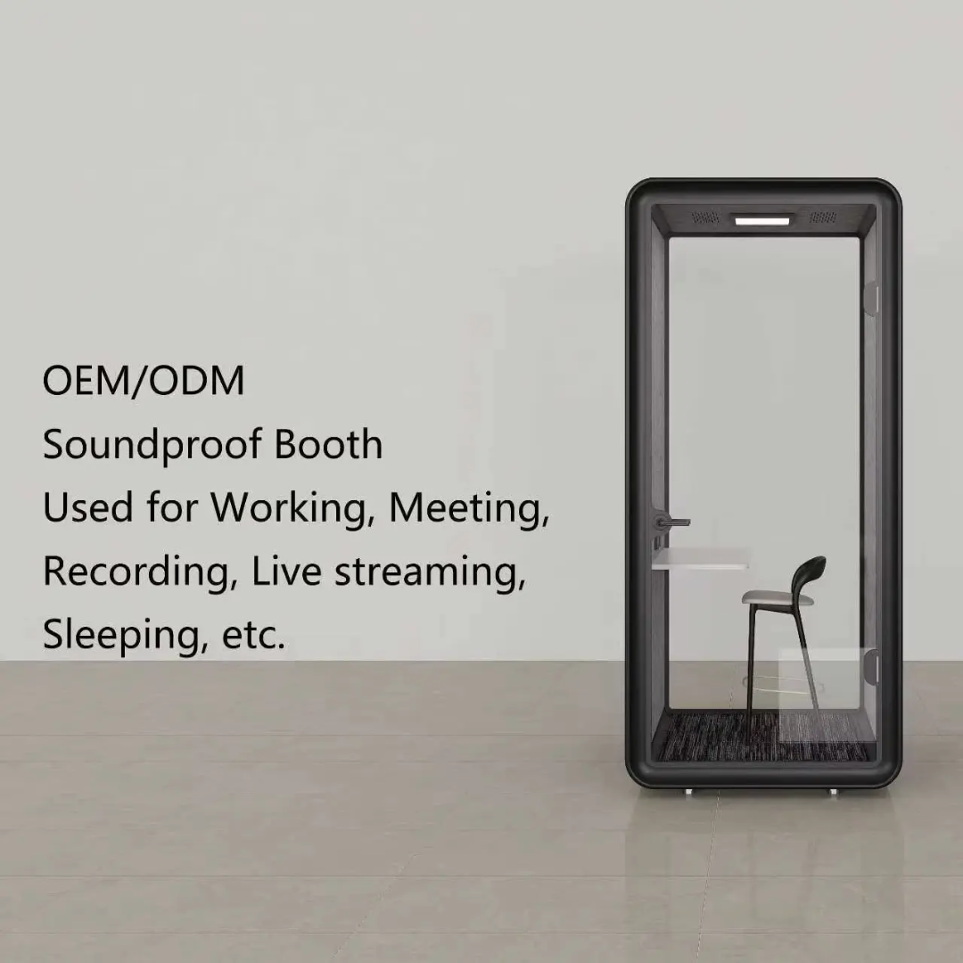 1×1.2×2.4m Premium Soundproof Office Pod | Acoustic Phone Booth