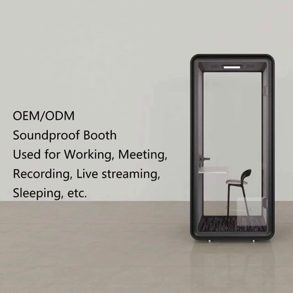 1×1.2×2.4m Premium Soundproof Office Pod | Acoustic Phone Booth