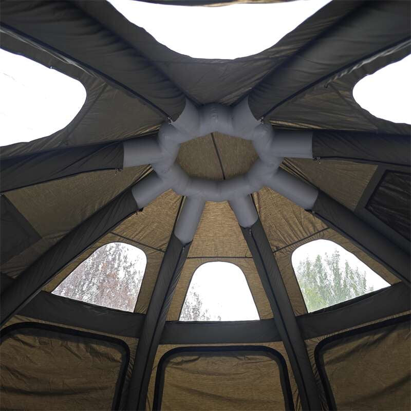 Luxury Outdoor Glamping Dome Tent Villa - Free Premium Camping Set & Stove Package(upto 10 person)- Green