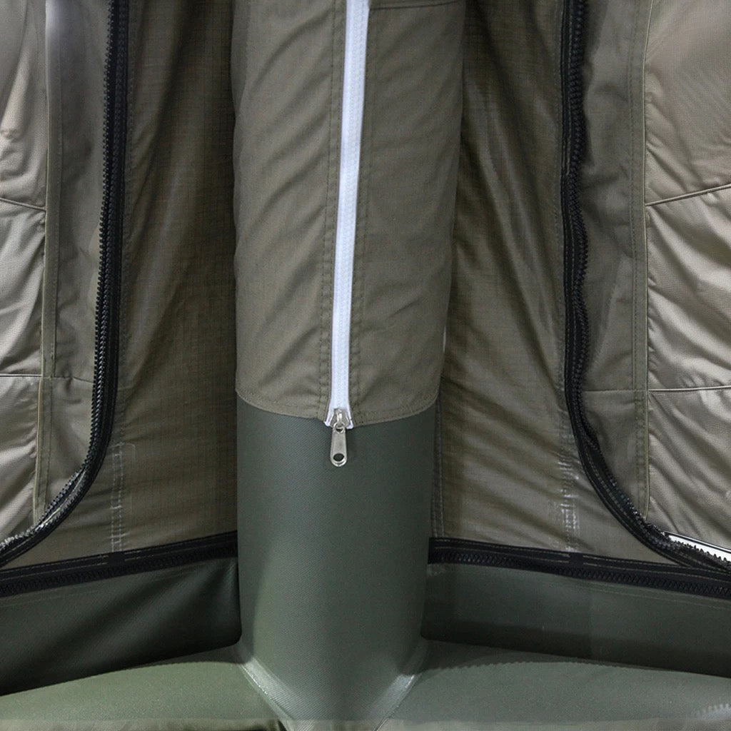 Luxury Inflatable Camping Tent Villa for 10-12 People with free Premium Accessories (Bed, Stove, Chairs & Electric Pump)