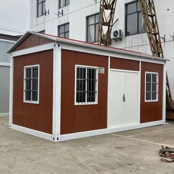 20ft x 10ft Portable Prefabricated Container House | Modern Alloy Steel Modular Cabin with Door & Windows