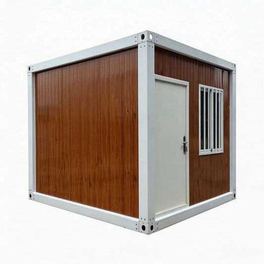 10ft Portable Prefabricated Container House | Modern Alloy Steel Modular Cabin with Door & Windows