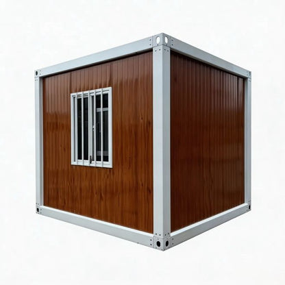 10ft Portable Prefabricated Container House | Modern Alloy Steel Modular Cabin with Door & Windows