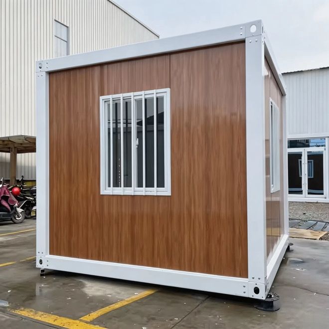 10ft Portable Prefabricated Container House | Modern Alloy Steel Modular Cabin with Door & Windows