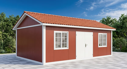 20ft x 10ft Portable Prefabricated Container House | Modern Alloy Steel Modular Cabin with Door & Windows