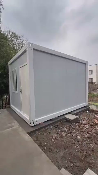 10ft Portable Prefabricated Container House | Modern Alloy Steel Modular Cabin with Door & Windows