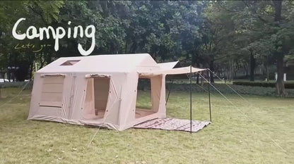 Luxury Inflatable Tent - Large Family Camping Shelter with Living Room (For 6-8 persons)