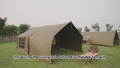 Luxury inflatable tent villa for family and couple + extended outer shade - without camping set ( upto 5 person)