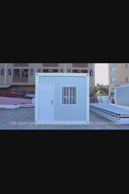 10ft Portable Prefabricated Container House | Modern Alloy Steel Modular Cabin with Door & Windows