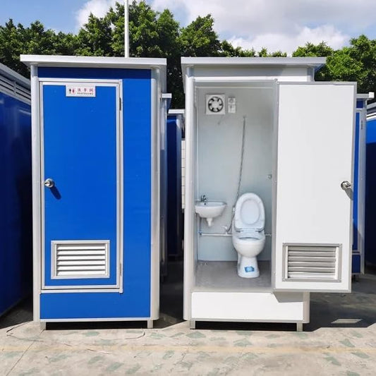 Portable outdoor toilet/restroom, high grade prefabricated portable mobile toilet for outdoor use(blue)