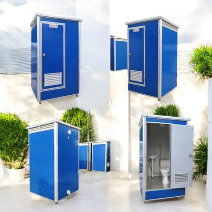 Portable outdoor toilet/restroom, high grade prefabricated portable mobile toilet for outdoor use(blue)