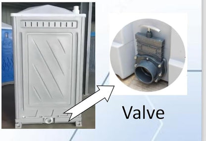 Heavy Duty HDPE Plastic Portable Toilet/Restroom (Blue)