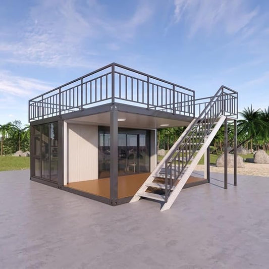 Luxury prefabricated Villa with Kitchen, washroom and Terrace roof