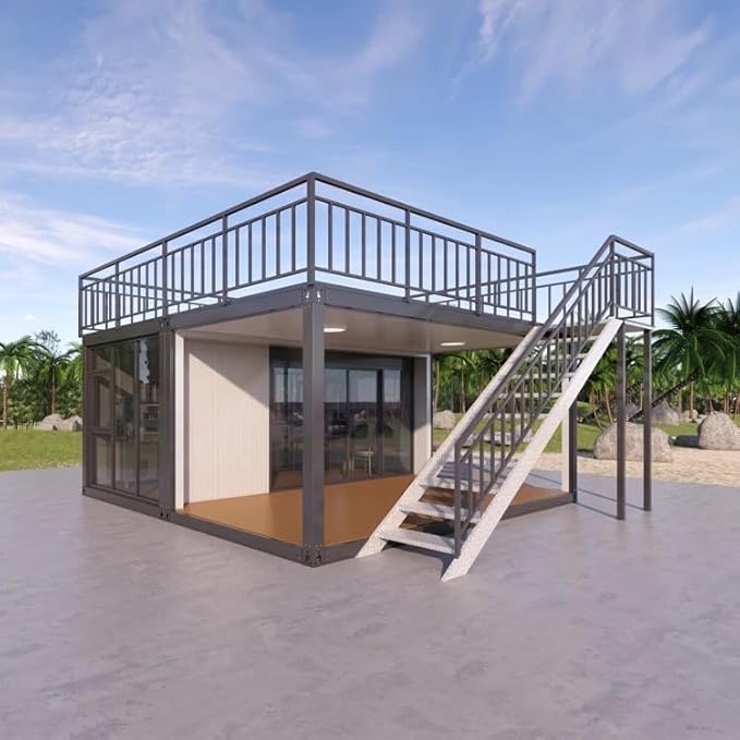 Luxury prefabricated Villa with Kitchen, washroom and Terrace roof