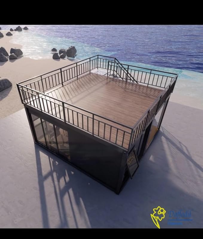 Luxury prefabricated Villa with Kitchen, washroom and Terrace roof