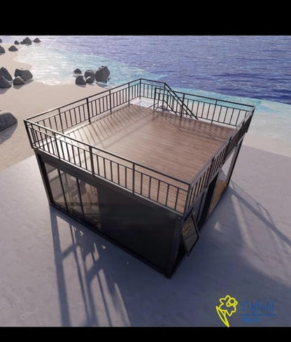 Luxury prefabricated Villa with Kitchen, washroom and Terrace roof
